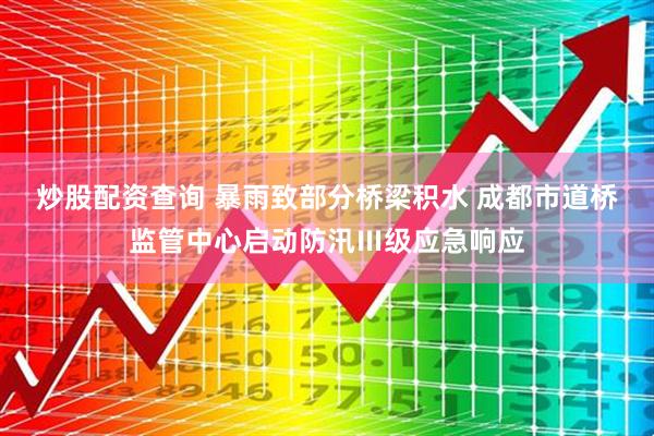 炒股配资查询 暴雨致部分桥梁积水 成都市道桥监管中心启动防汛Ⅲ级应急响应